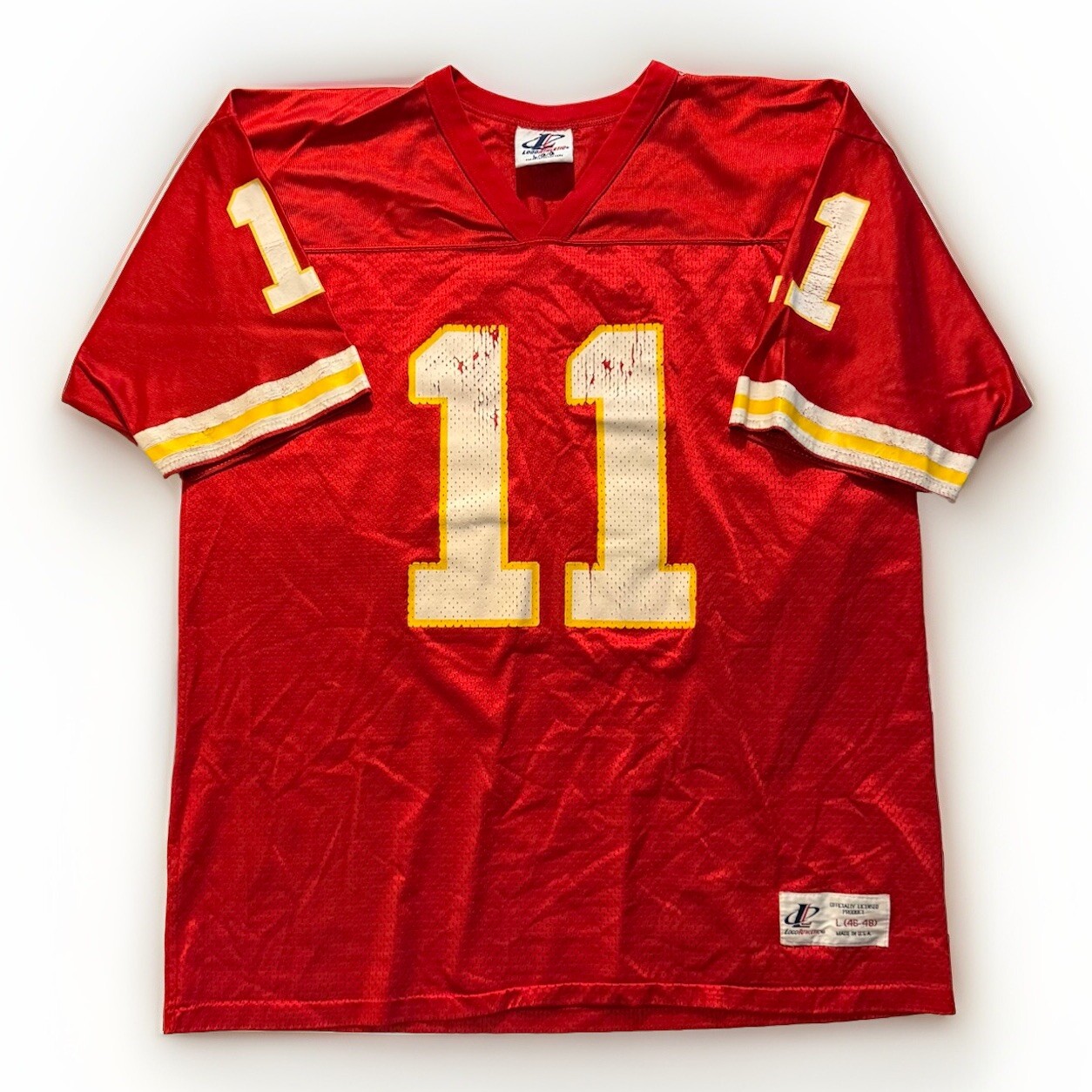 Vintage Kansas City Chiefs Jersey GRBAC #11 Logo Athletics Large 46–48 USA
