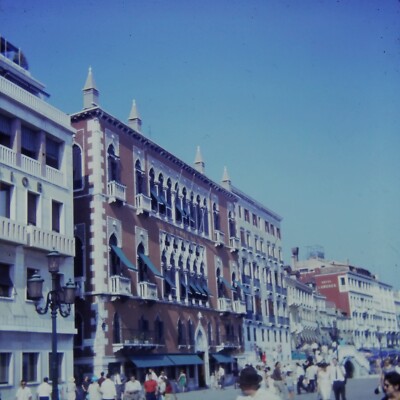 Vintage 126mm Photo Slide Saint Mark's Square Venice Italy Venezia 1960s #2