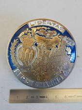 PLACCA SAN MARINO PER VESPA LAMBRETTA VINTAGE MOTO E AUTO 