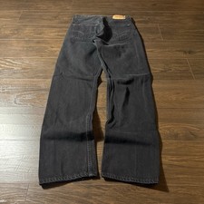 Vintage Made In USA Black Levi's 501 Jeans Button Fly 90s Fits 27x30