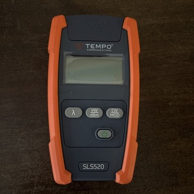 TEMPO COMMUNICATIONS HIGH POWER OPTICAL POWER METER MODEL: SLS520