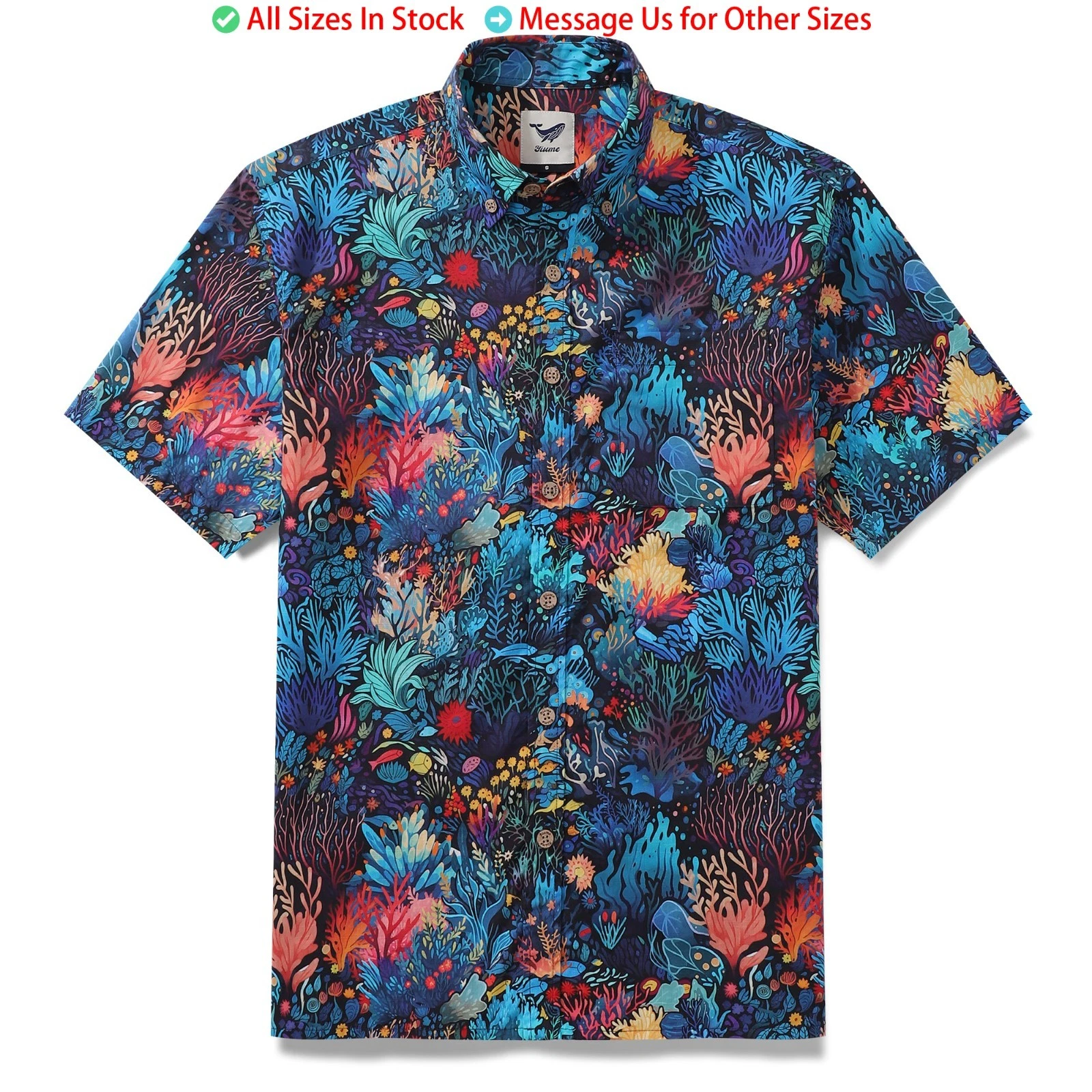 Best Hawaiian Shirt For Men Marine Plants Primal Seabed Button-down Short Sleeve
Opens in a new wind