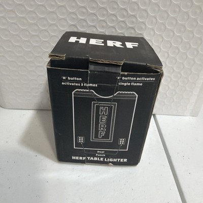 Herf Signature Table Top Cigar Lighter and Punch - Quad Jet - New