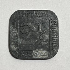 Germany 2 1/2 Pfennig Berlin General Bus Notgeld ABO A. G. Circa 1917-1922