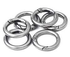 10pcs Gate O Ring Round Spring Snap Trigger Clip Handbag Purse Accessories fo...