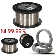 1-100meter Ni 99.99% nickel wire 0.05/0.1/0.2/0.25/0.3/0.35/0.4/0.6/0.8/0.9~4mm