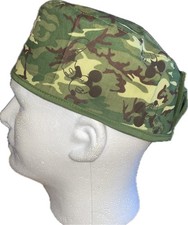 Walt Disney Mickey Mouse Camo Scrub Hat Chemo Cap