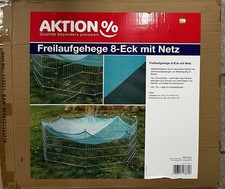 Freilaufgehege, 8-Eckig, mit Netz, Meerschweinchen, Hasen ￼
