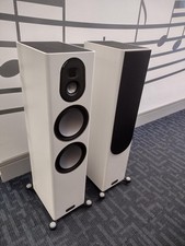 Monitor Audio Gold 300 5G Speakers in Gloss White with Original Boxes & all Accs