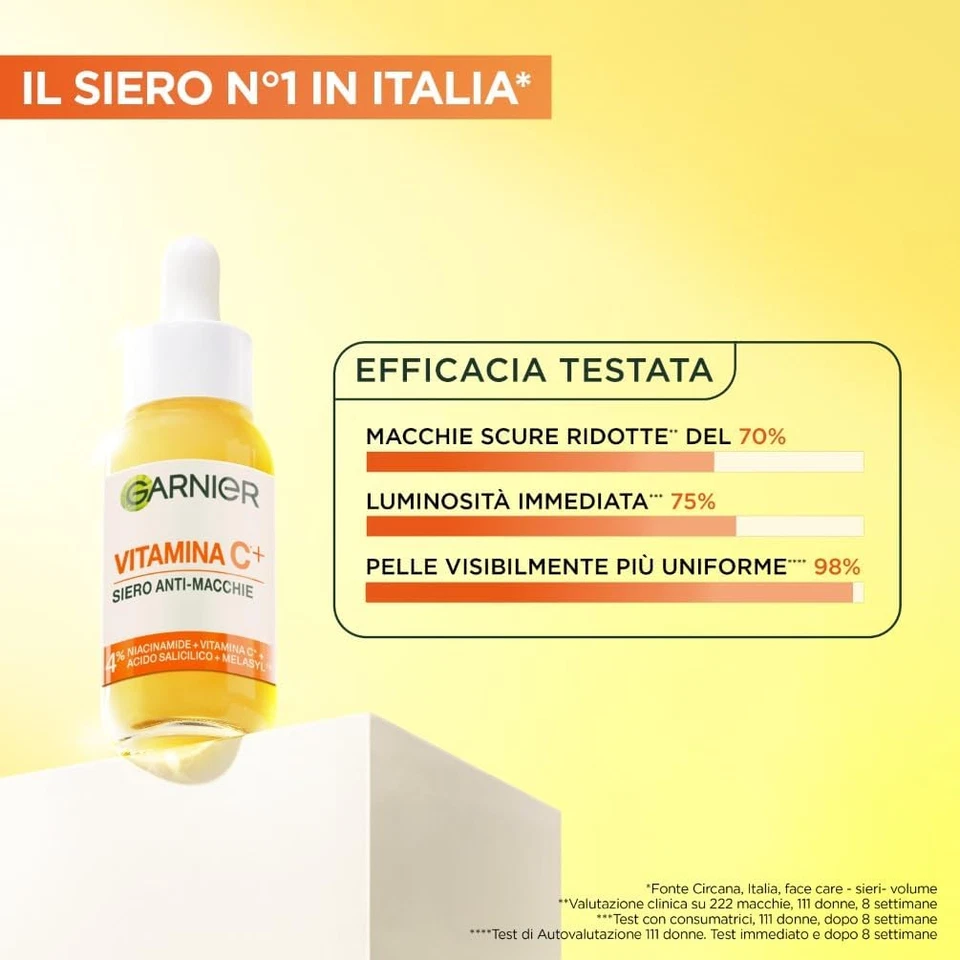 Siero Viso Anti-Macchie, per Tutti I Tipi Di Pelle, Pelle Luminosa E Macchie Scu - Immagine 3 di 4