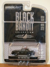 1987 Ford Mustang Black Bandit by Greenlight Collectibles  1/64 scale 27600