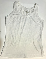 TEK GEAR Women s Tank Top Sleeveless Shirt White Size M