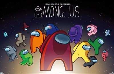 Among Us - Space Poster Gaming A3 Nostalgie Man Cave Retro AM845