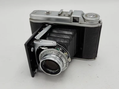 LESEN Voigtländer Perkeo II 6x6 120 Film Klappkamera mit Color Skopar 80mm F3.5 - Bild 1 von 4