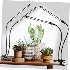 Black Grow Lights for Indoor Plants, 168 LEDs Clip Plant Lights, 2 Head 2 Pack