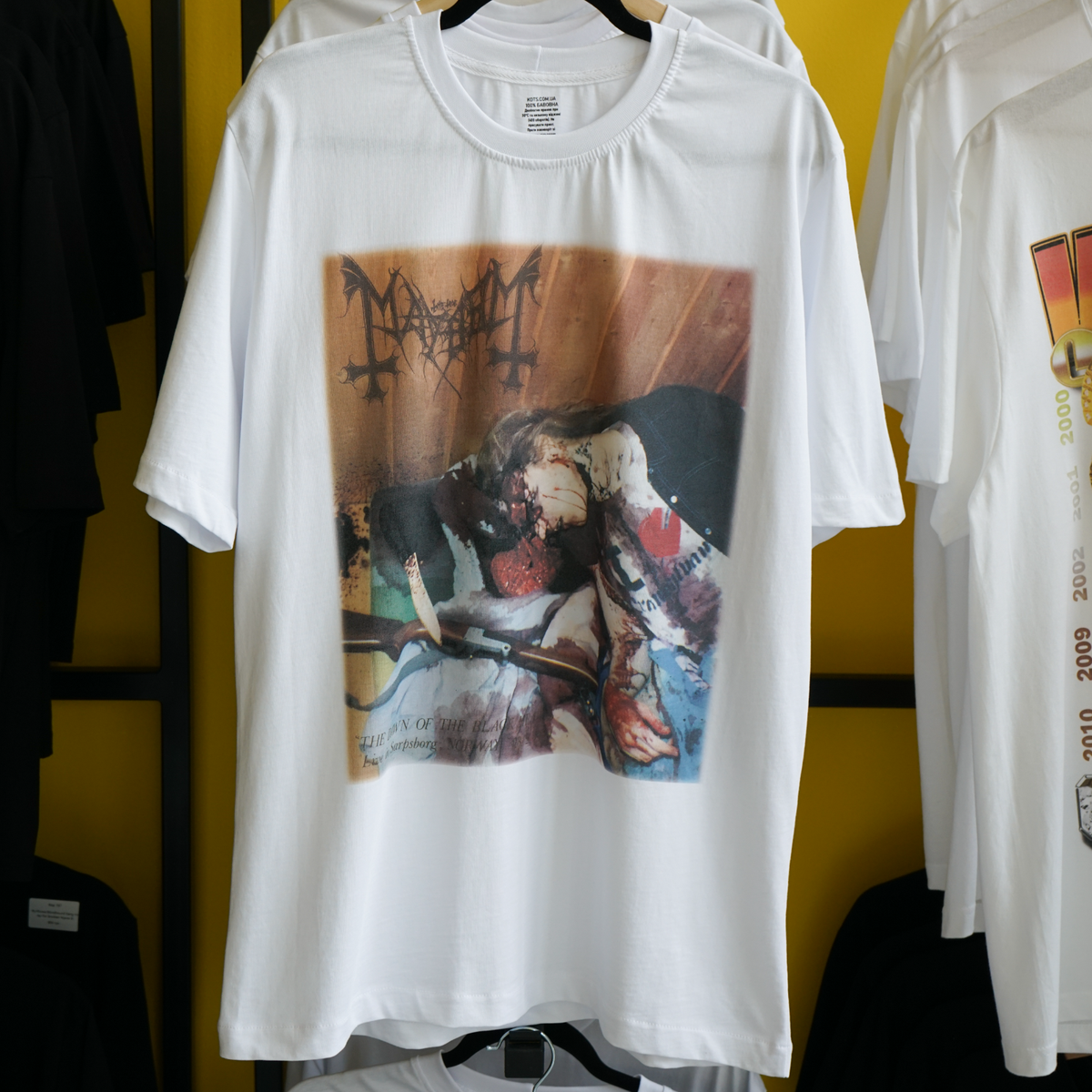 Mayhem Dawn of the Black Hearts T Shirt Black Metal Vintage 90s