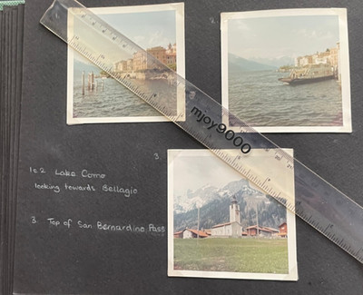 Vintage Fotoalbum 1967/68/69 Großbritannien, Österreich, Deutschland. Schweiz Urlaub.