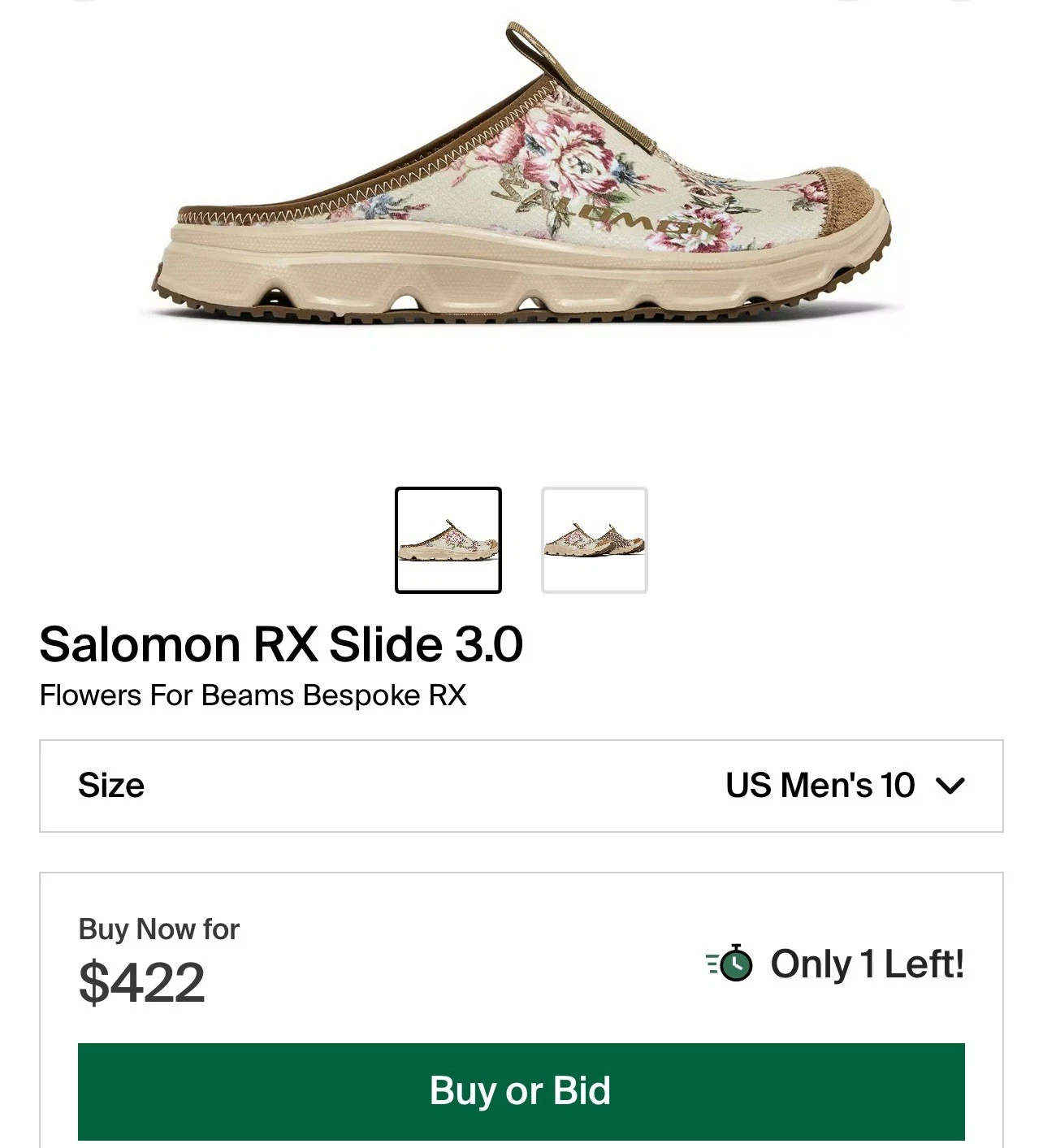 Salomon x Travi RX Slide 3.0 Fiori. Supreme Palace Kith ALD Yeezy Aime