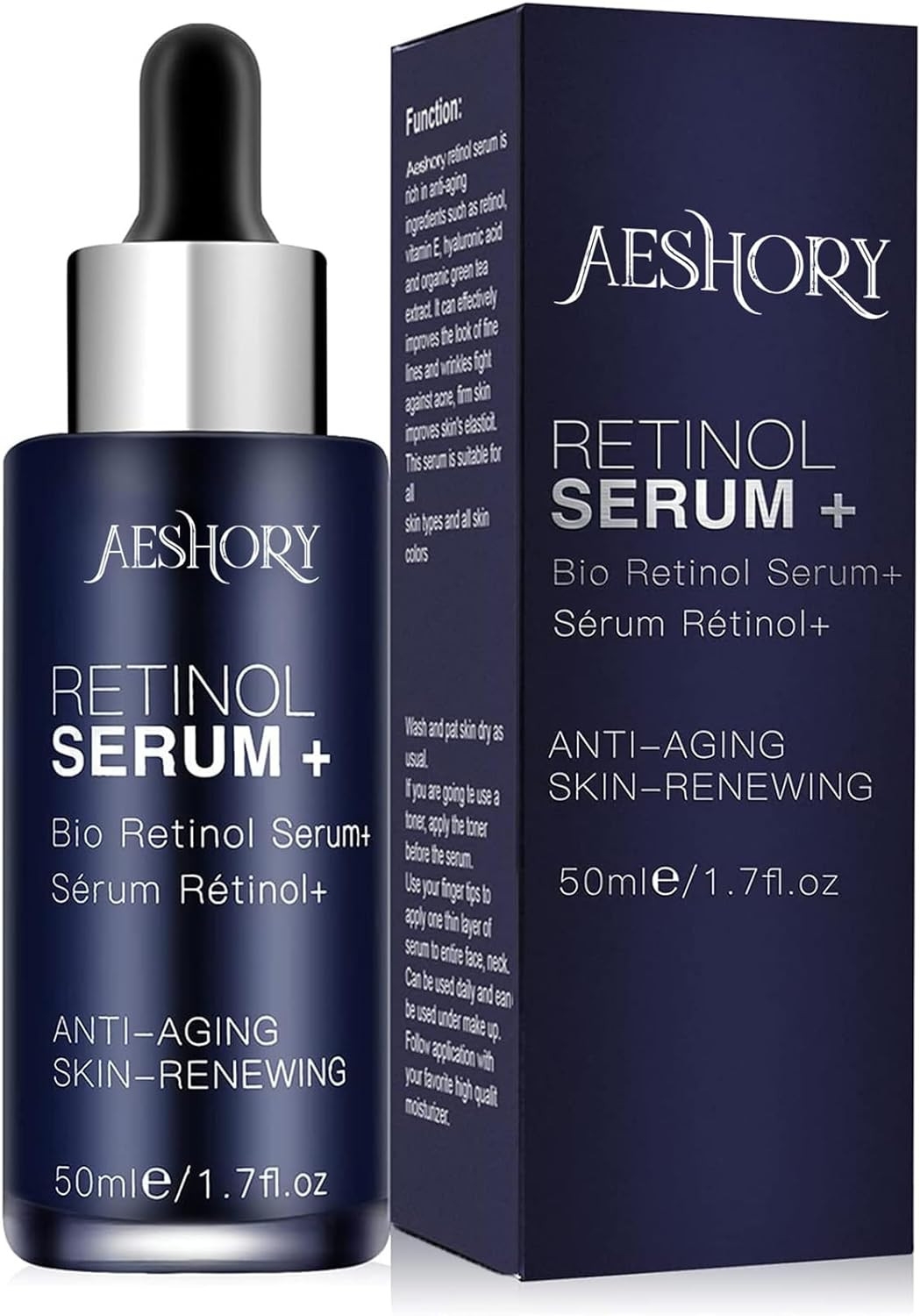Siero Viso Al Retinolo 50ML, Alta Resistenza Con 5% Retinolo Puro, 30% Vitamina 
