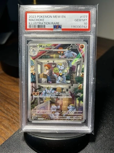 Pokémon TCG Machoke 177/165 SV 151 IR Holo PSA 10