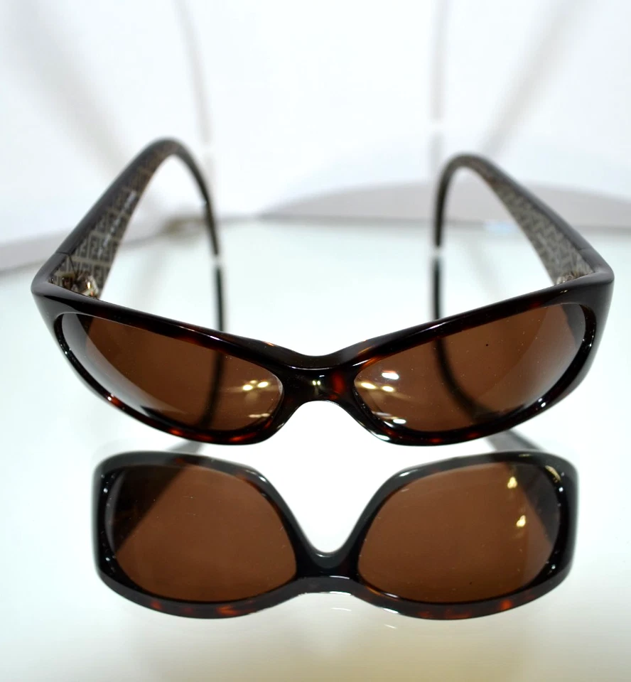 RARO Fendi "Impresión de Zucca" Gafas de sol para niñas Rosa/Marrón Estuche + Tela FS303 214 130 Foto 4 de 4