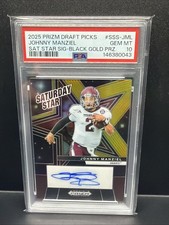 2025 Panini Prizm Draft Picks - Johnny Manziel - Black Gold AUTO /5 **PSA 10**