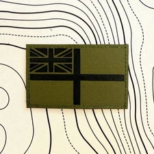 Olive Green Royal Ensign Flag Patch UK SELLER