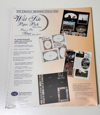 Creative Memories 10x12 Wild Side Paper Pack 12 Sheets Scrapbooking Zoo Safari