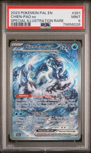2023 Pokemon Paldea Evolved #261 Chien-Pao Ex Special Illustration Rare PSA 9