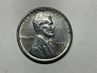 1943 D Lincoln Wheat Cent Good Details and Luster Some Rust #1