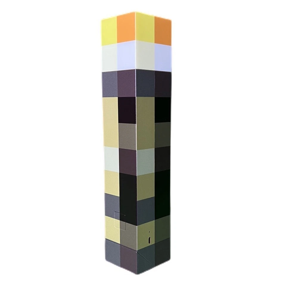 Minecraft Fackel Lampe Torch LED Akku Mojang 4 Farben grün gelb blau orange HOT! - Bild 4 von 4