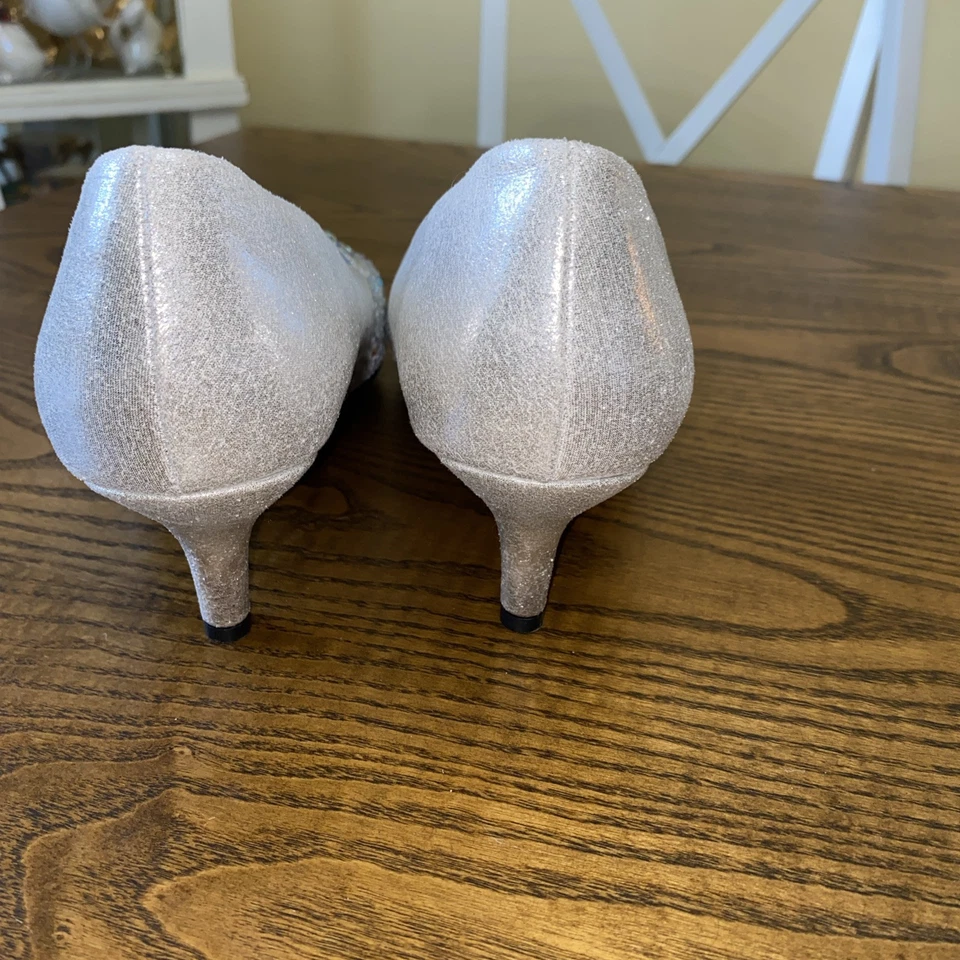 Dyeable Wedding/Bridal Shoes - Tracy - White Satin - US 11B - UK 9 #24A248 - Image 3 of 4
