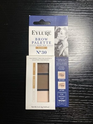 EYLURE Brow Palette No. 30 Blonde Eyebrow Trio Intense Highlight 3x0.03oz