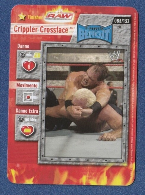 CHRIS BENOIT 2004 WWE Italy Chrystal #83 Wrestling Crystal