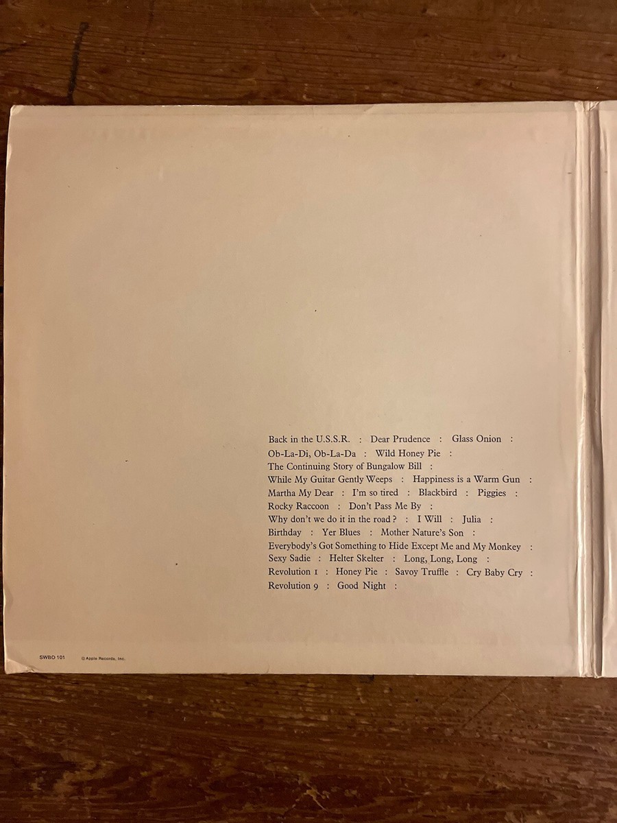 初回南アフリカ盤/The Beatles　WHITE ALBUM THE BEATLES / WHITE ALBUM : ALTERNATIVE EDITION
