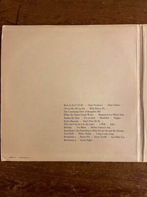 The Beatles White Album (1976 Capitol Records Orange Label