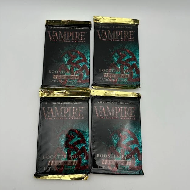 Vampire: The Eternal Struggle Sealed Collectible Card Game Packs