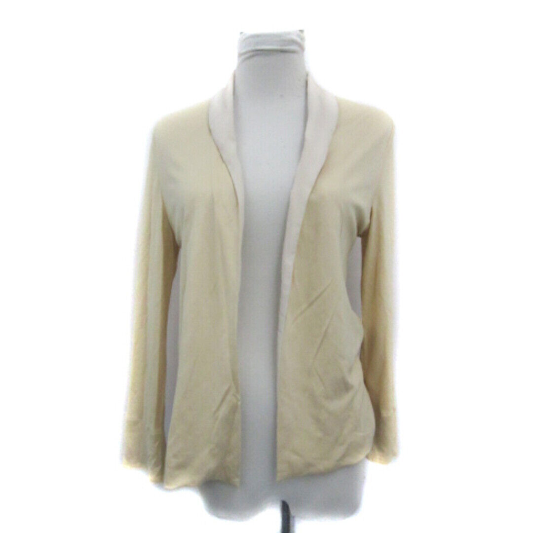 B&Y United Arrows Cardigan Shawl Collar Solid Beige Used B&Y United Arrows Cardigan Shawl Collar Solid Beige Used