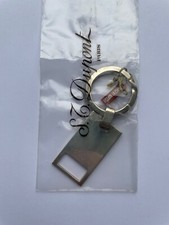 S T Dupont Vintage French Luxury Unopened (New) 1990s Solid Silver Keyring