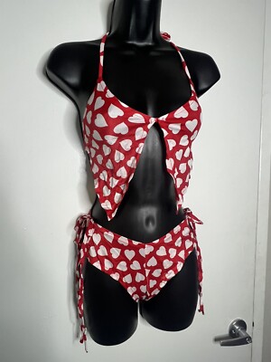 Body Language Red And White Valentines Day Heart Two Piece Dancer Set