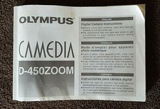 Olympus Camedia D-450Zoom Instruction Book-Eng, Fr, Sp-W/Quick Guide-No Camera