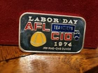 1 OZ TEAMSTERS UNION AFL CIO RARE CEECO SILVER ART BAR  .999 FINE SILVER