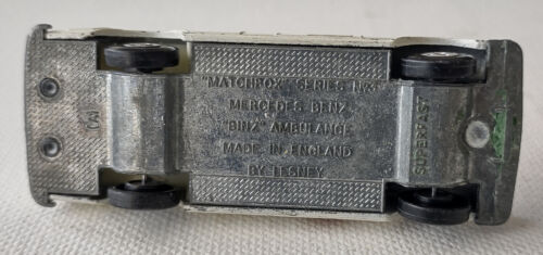 1970 Matchbox 1-75 series No 3 Mercedes "Binz" Ambulance - Picture 5 of 5