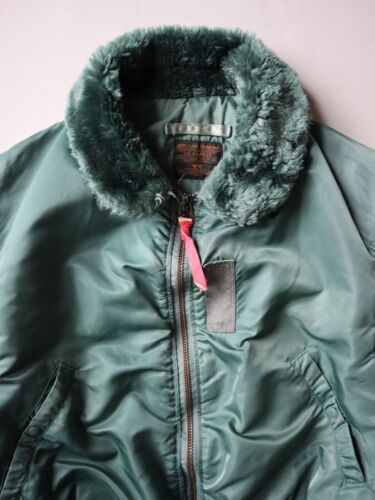 Vintage 60s Alpha Industries B15 US Air Force Flight Bomber Jacket Size XL Rare - Picture 2 of 15