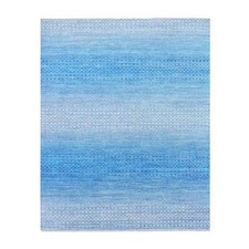 8'x9'10" Blue Chiaroscuro Collection Hand Knotted Pure Wool Oriental Rug R79019
