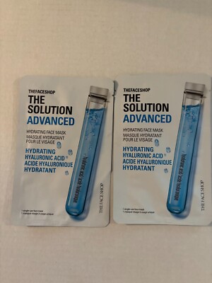 Avon The Face Shop The Solution Advanced~ lot of 2 Hydrating Face Mask