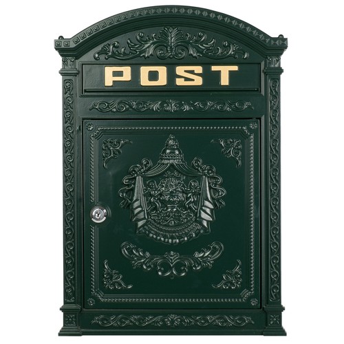 Briefkasten Englischer Postkasten zur Wandmontage grün Nostalgie Antik Stil - Bild 15 von 15