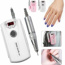 Portable 35000RPM Rechargeable Electric Nail Drill Machine Manicure Pedicure Kit