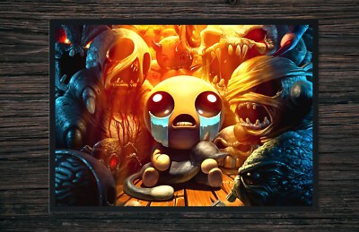 The Binding of Isaac 3D Kunst Poster - Ultra hochwertiger Sammlerdruck