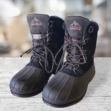 Men's Nortiv 8 Black 170390M Lace Up Waterproof Slip Resistant Boots Size 7 U.S.